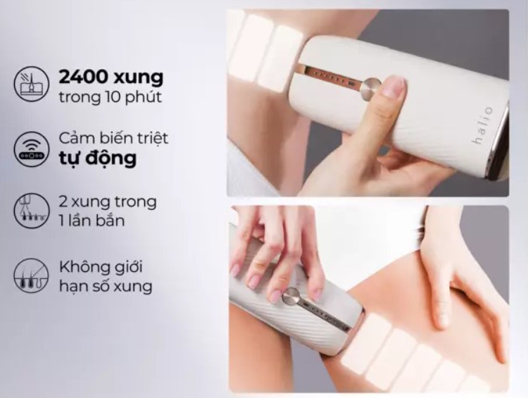 Máy triệt lông lạnh Halio InfinityGlow Advanced IPL - hình 2