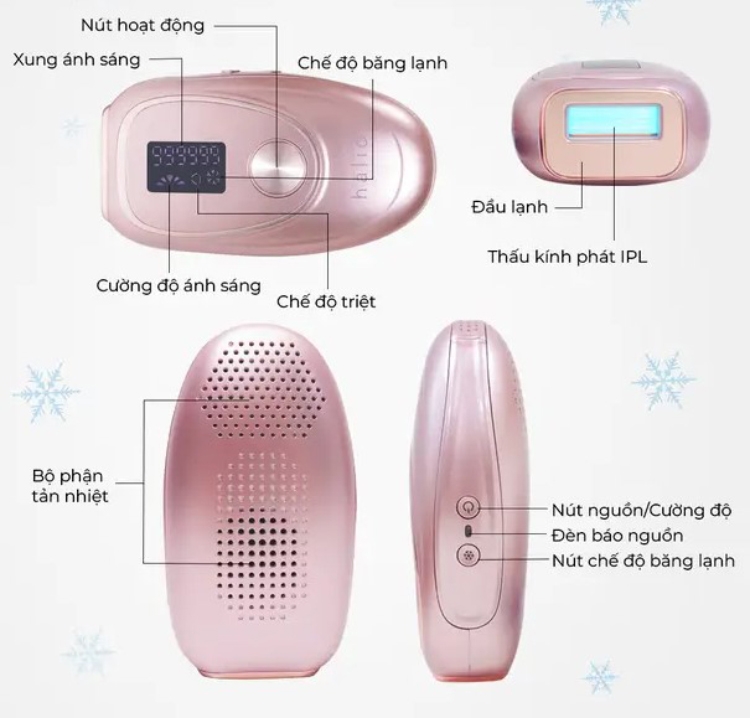 Máy triệt lông lạnh Halio IPL - hình 5