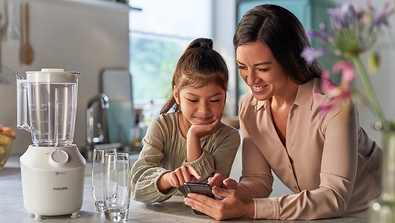Máy xay sinh tố đa năng 3 cối Philips HR2041/30 (hình 9)