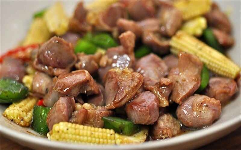 mề gà ít chất béo bão hòa