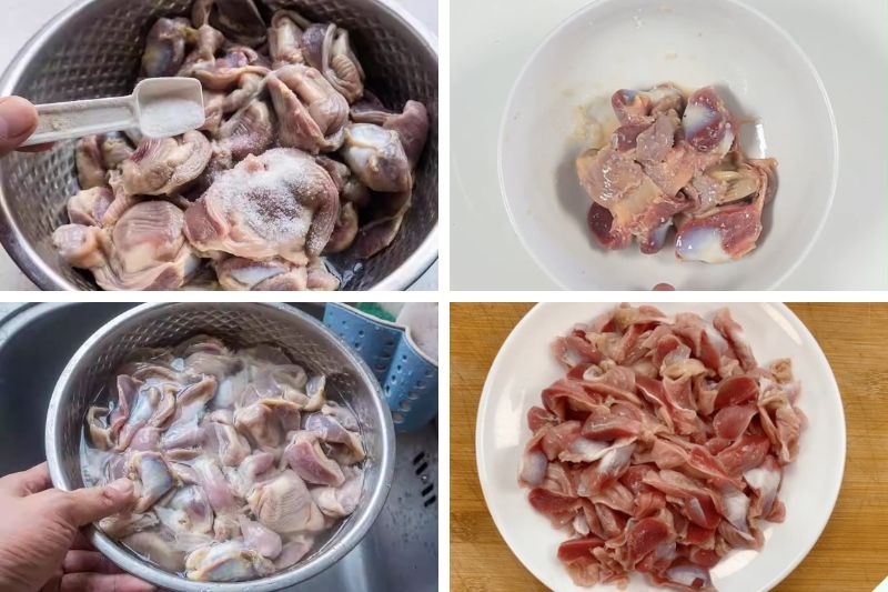 Mề gà xào sả ớt ảnh 3