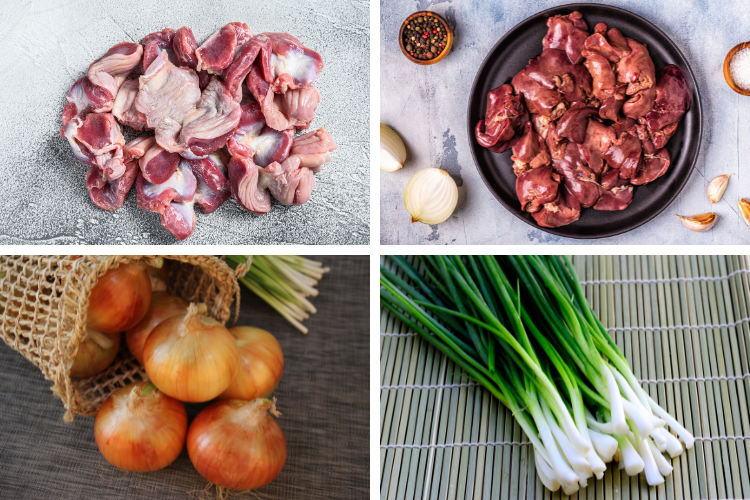 Mề xào hành tây hình 2