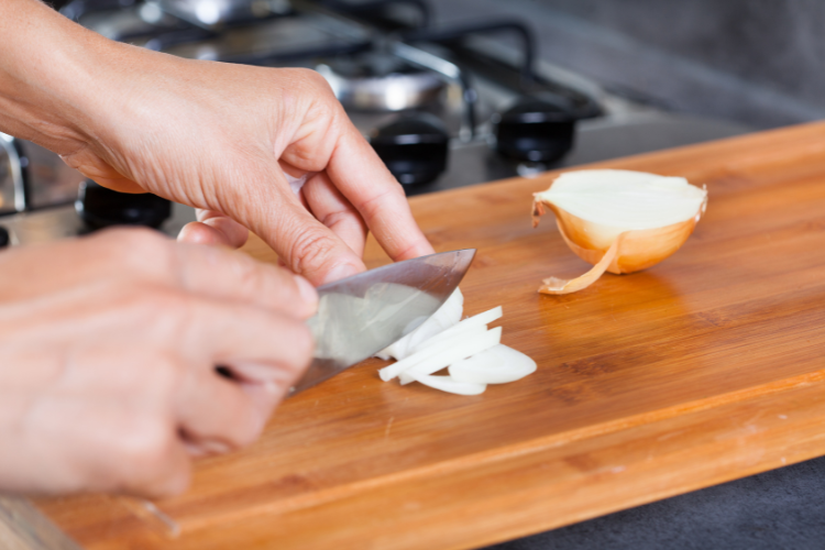 Mề xào hành tây hình 4