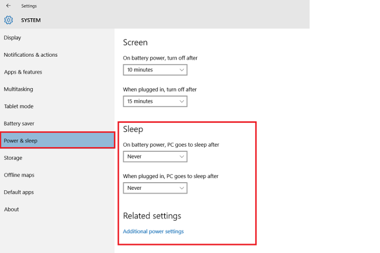 Chỉnh thời gian Sleep Win 10 hình 2