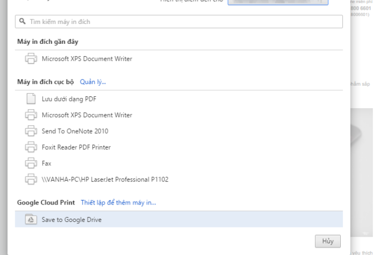 Lưu nội dung trang web vào Google Drive hình 3