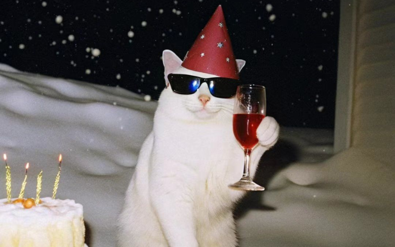mèo noel meme (ảnh 2)