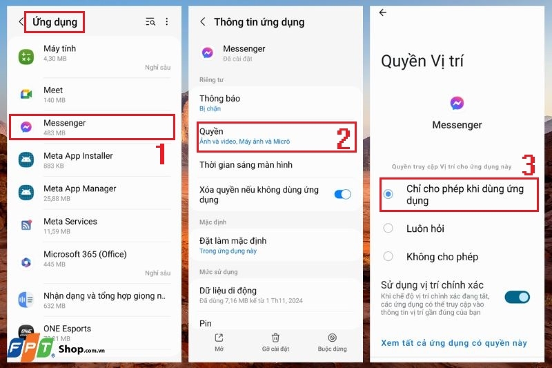 Messenger không chia sẻ được vị trí ảnh 6