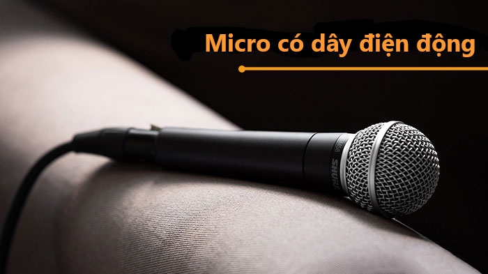 Micro có dây điện động cực phổ biến