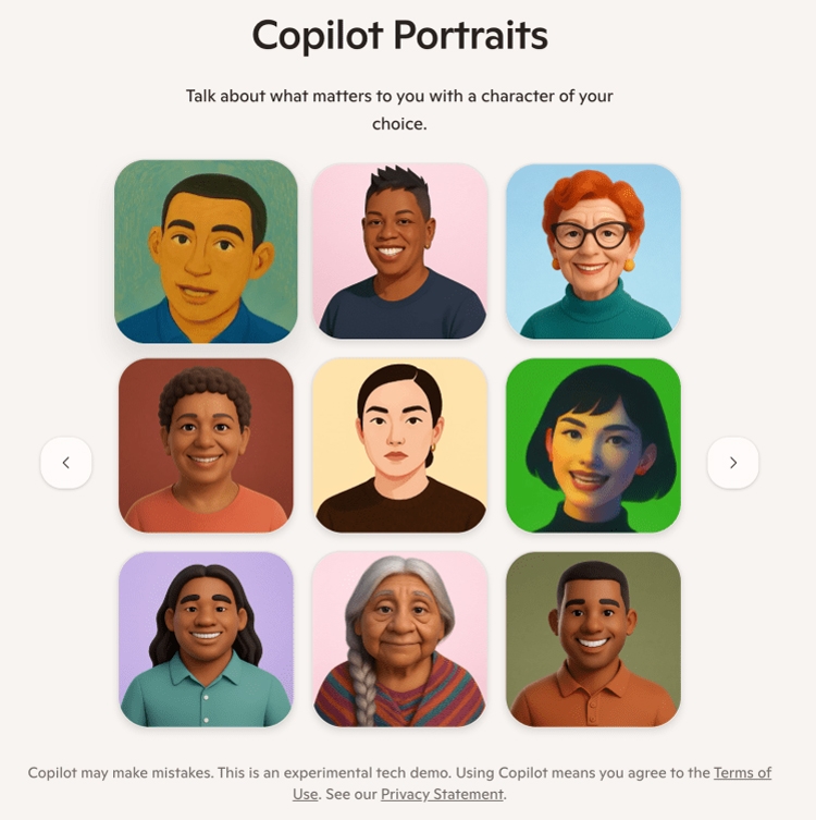 Microsoft ra mắt tính năng Copilot Portraits với 40 avatar người dùng mới