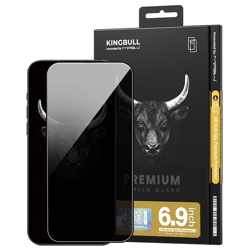 Miếng Dán Màn Hình Kính Cường Lực Chống Nhìn Trộm Iphone 16 Pro Max Mipow