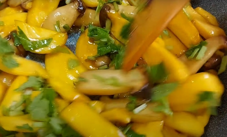 Mít xào nấm đùi gà chay (Hình 4)
