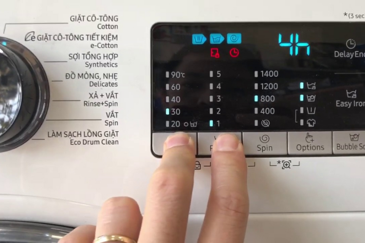 mở khóa trẻ em máy giặt Samsung hình 3