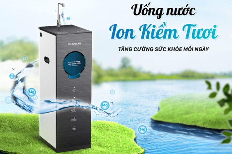 Máy lọc nước ion kiềm tươi Daikiosan DN104