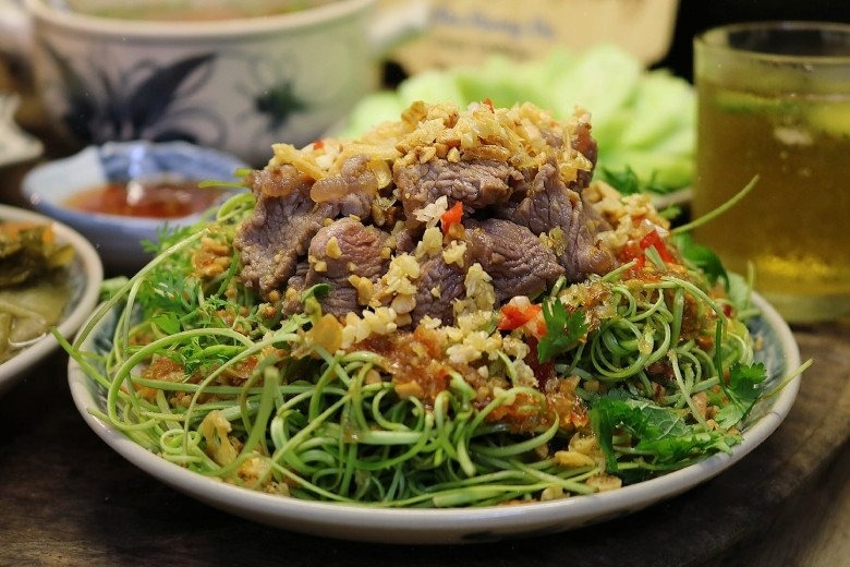 món ăn từ rau muống 2