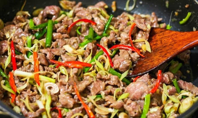 món xào sả ớt 2