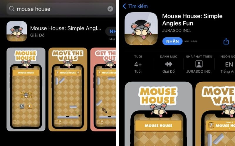 Hướng dẫn tải game Mouse House