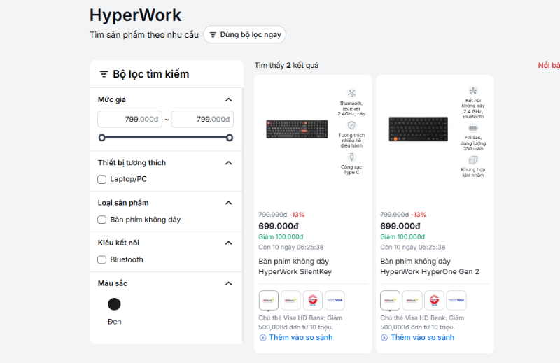 Mua bàn phím HyperWork ở đâu uy tín - hình 4