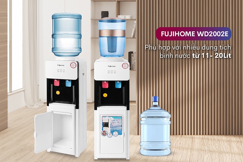 cay nuoc nong lanh up binh fujihome wd2002e