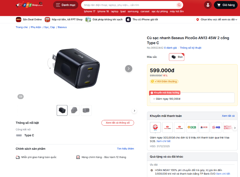 Mua củ sạc, dây cáp sạc Baseus ở đâu uy tín - hình 3