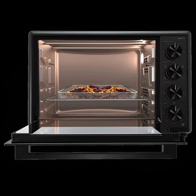 Lò nướng điện có hệ thống đèn chiếu sáng tiện lợi