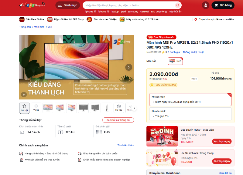 Mua màn hình MSI ở đâu uy tín - hình 5