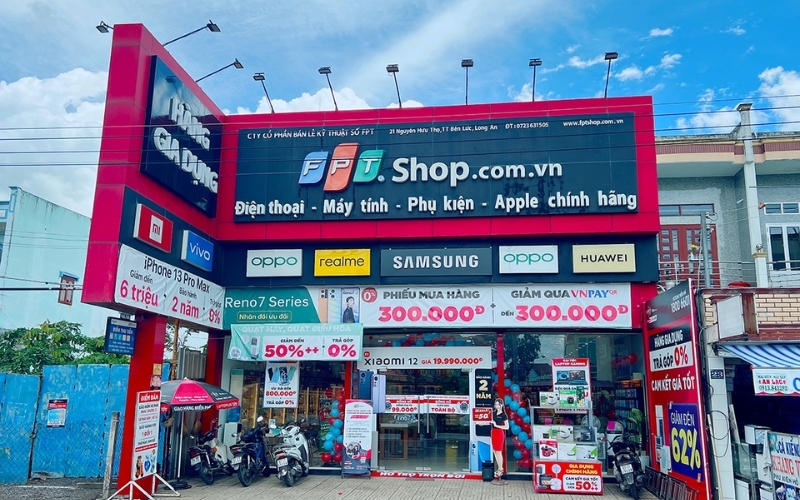 Các cửa hàng FPT Shop có bán máy xay sinh tố tại Long An
