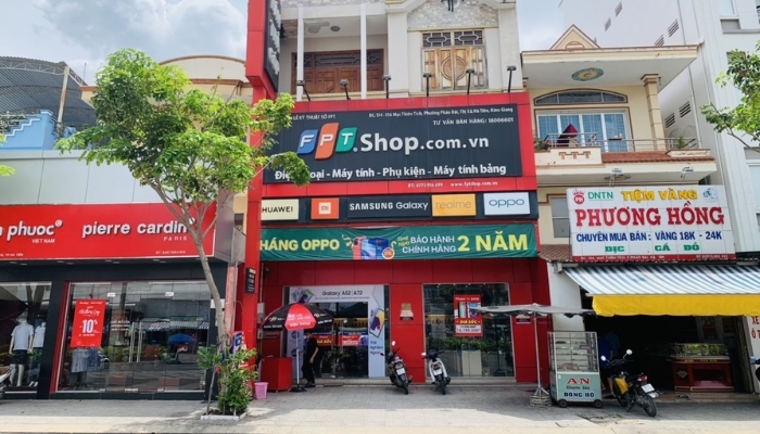 Các cửa hàng FPT Shop có bán nồi cơm điện tại Kiên Giang