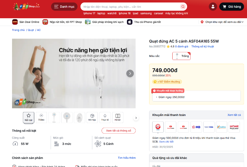 Mua quạt điện, quạt c&acirc;y, quạt đứng ở đ&acirc;u uy t&iacute;n? - h&igrave;nh 6