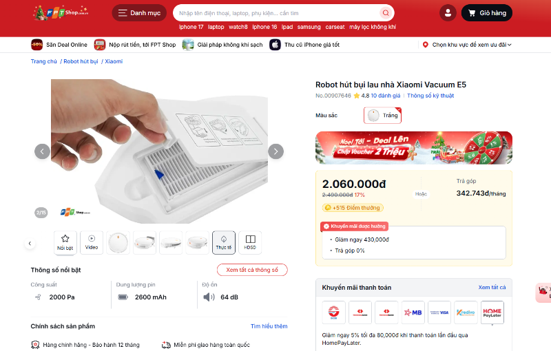 Mua robot h&uacute;t bụi lau nh&agrave; ở đ&acirc;u uy t&iacute;n - h&igrave;nh 4