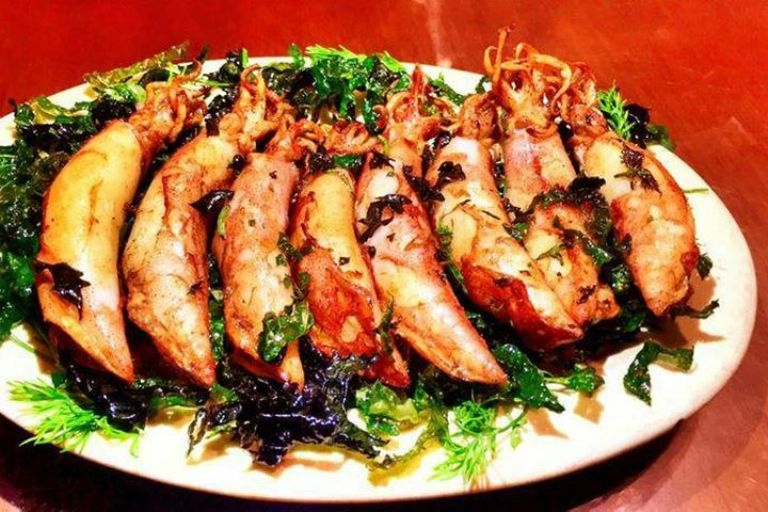 mực chiên lá lốt 1