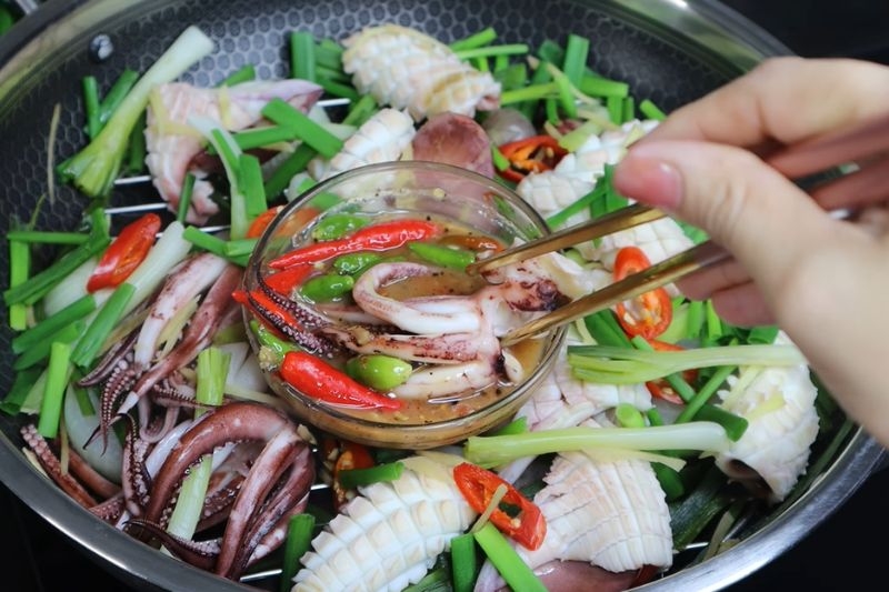 Mực hấp hành ảnh 9