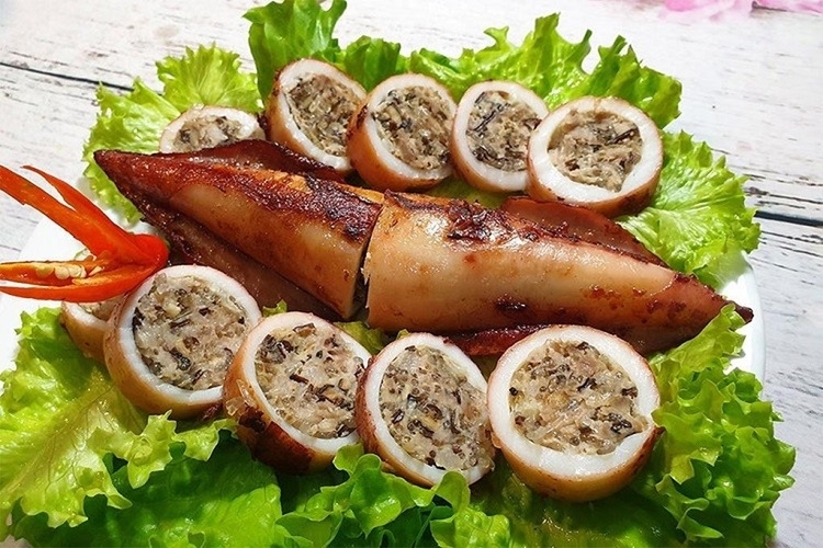 mực lụi nướng sả 5