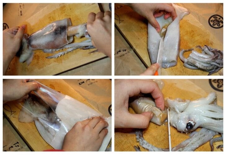 mực nhồi thịt sốt cà chua 3