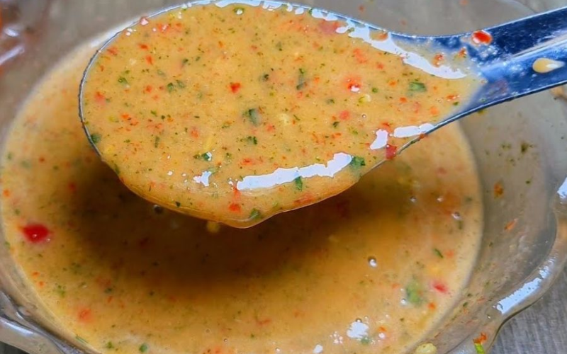 Chân gà sả tắc với bột mì tôm
