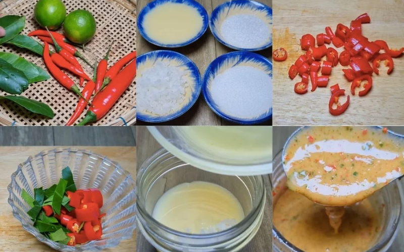 nguyên liệu cơ bản để làm muối chấm
