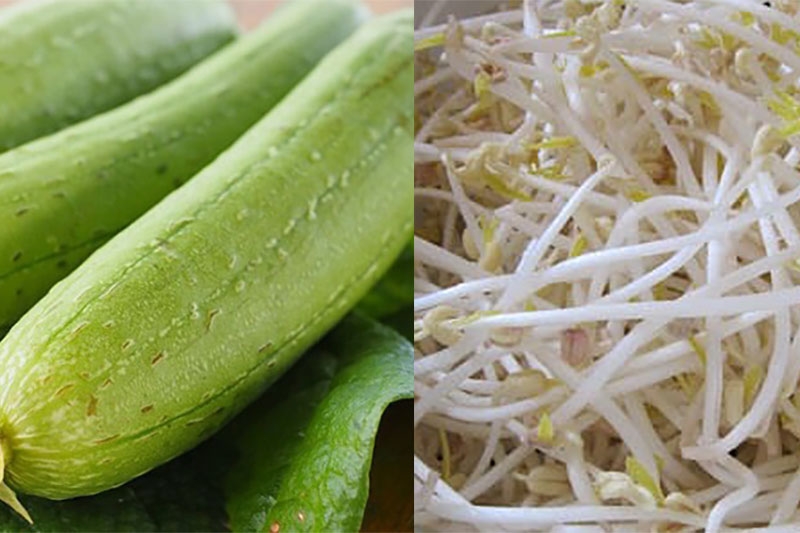Hướng dẫn cách làm mướp xào giá (hình 1)