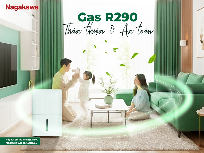Máy hút ẩm lọc không khí 50 lít Nagakawa NAD8667 - hình 8