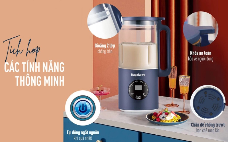 Máy làm sữa hạt Nagakawa NAG0825 - hình 7