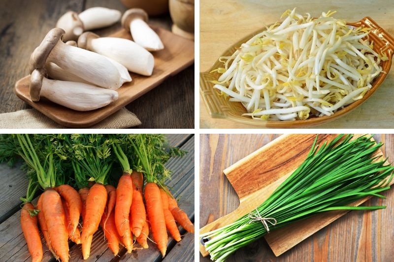 Nấm đùi gà xào giá hẹ ảnh 1