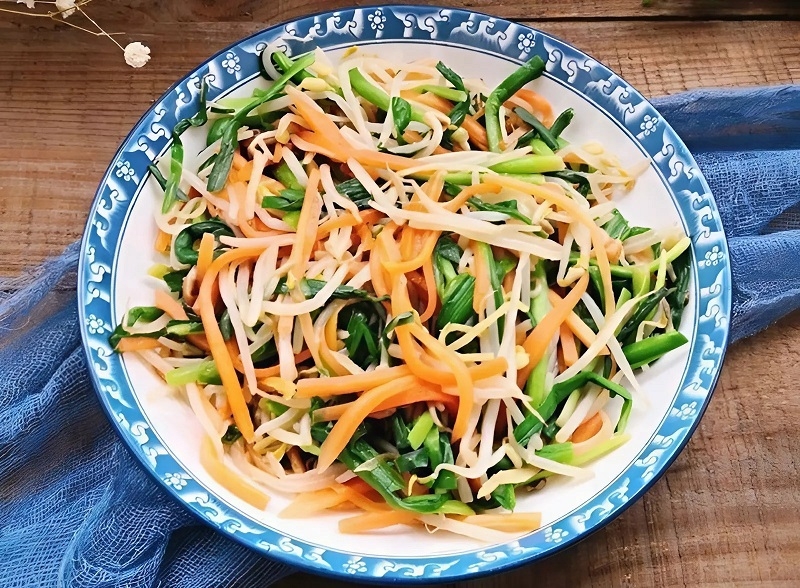 Nấm đùi gà xào giá hẹ ảnh 6
