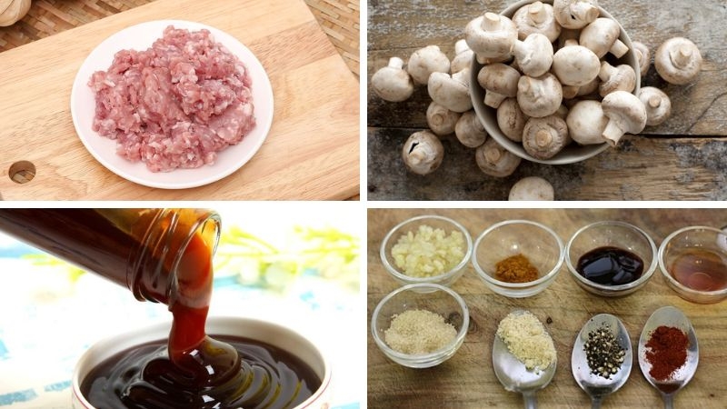 nấm mỡ nhồi thịt ảnh 6