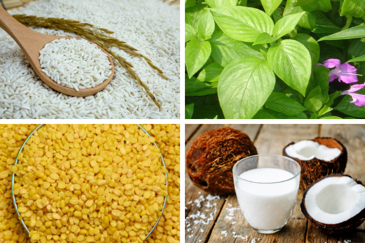 nấu xôi lá cẩm bằng nồi cơm điện hình 2