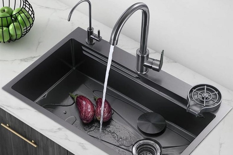 Nên dùng chậu rửa bát 1 hố hay 2 hố? (Hình 1)