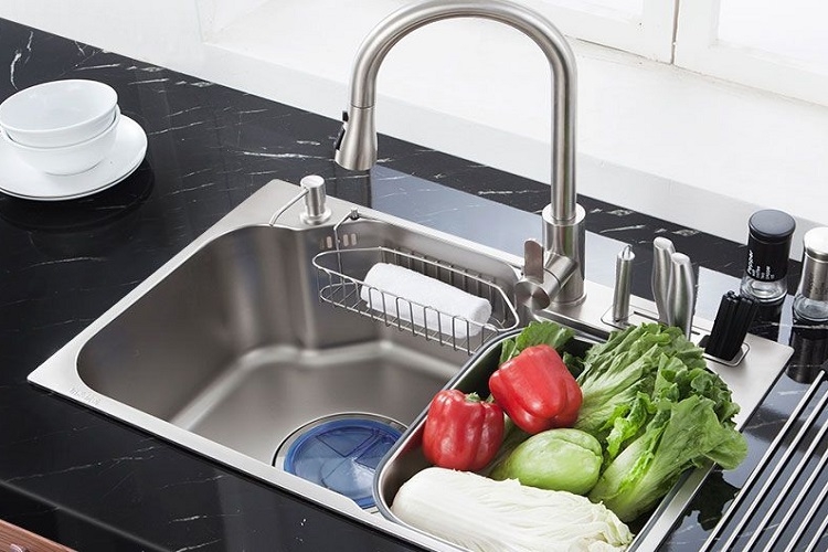 Nên dùng chậu rửa bát 1 hố hay 2 hố? (Hình 2)
