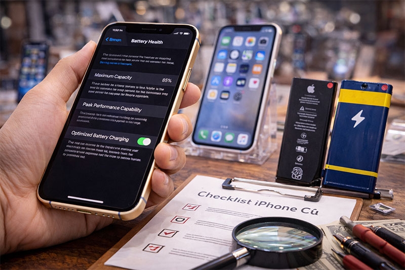 Nên mua iPhone cũ pin bao nhiêu là tốt hình 1