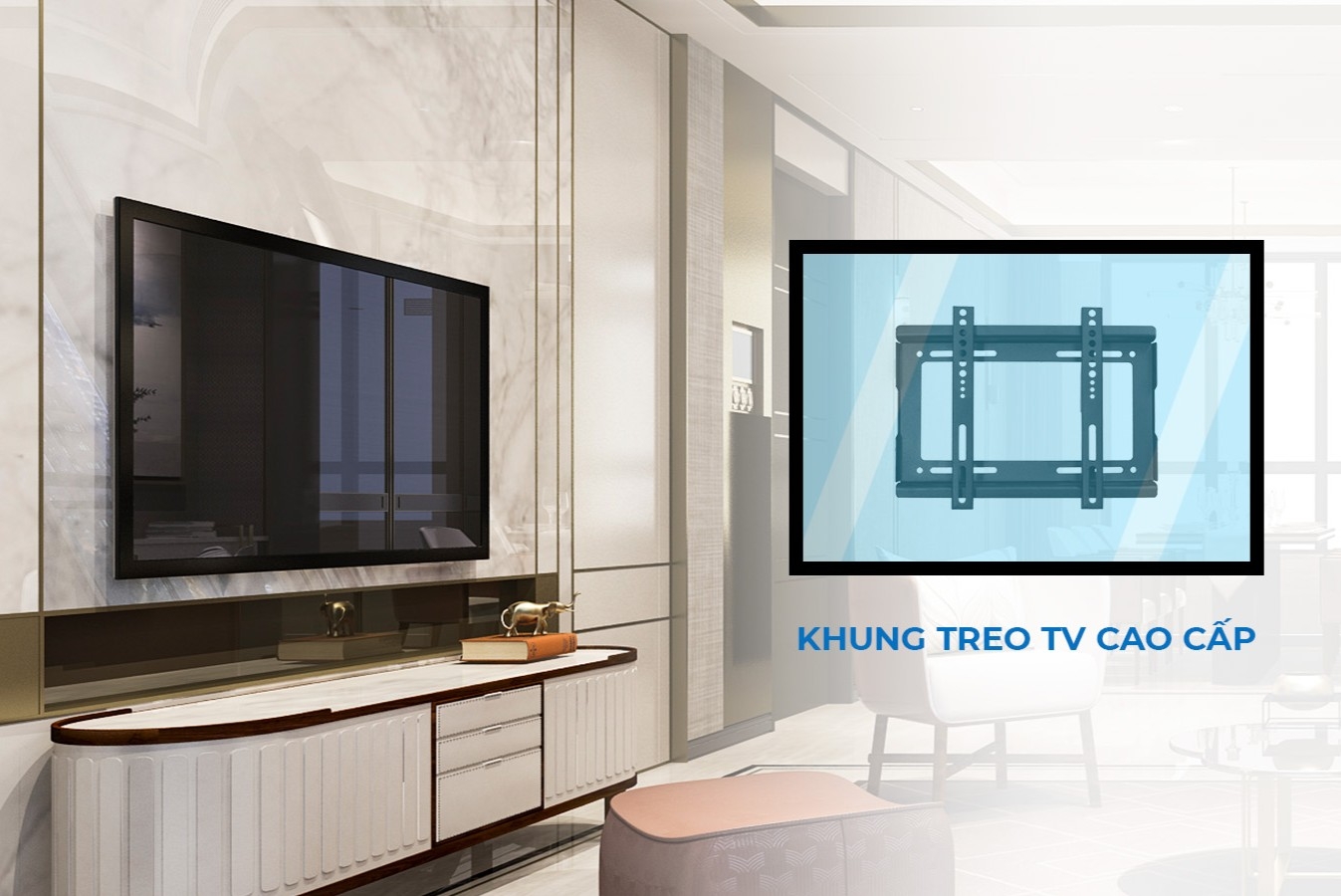 Nên mua khung treo tivi hãng nào tốt 2026 để vừa chất lượng vừa đảm bảo an toàn?