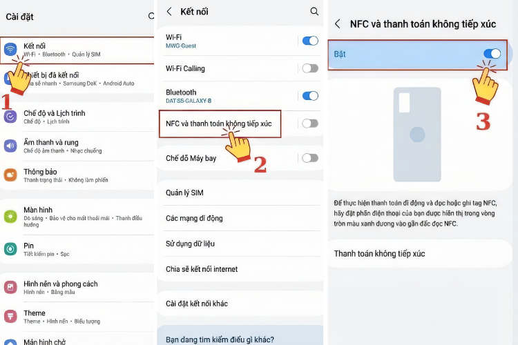 nfc trên samsung 4
