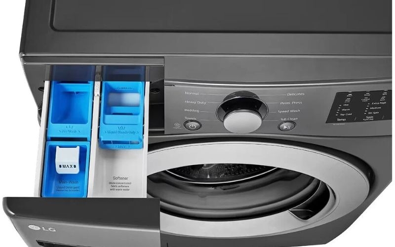 Ngăn chứa nước xả của máy giặt LG cửa trước loại 2