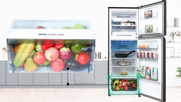 ngăn rau củ quả trên tủ lạnh 1