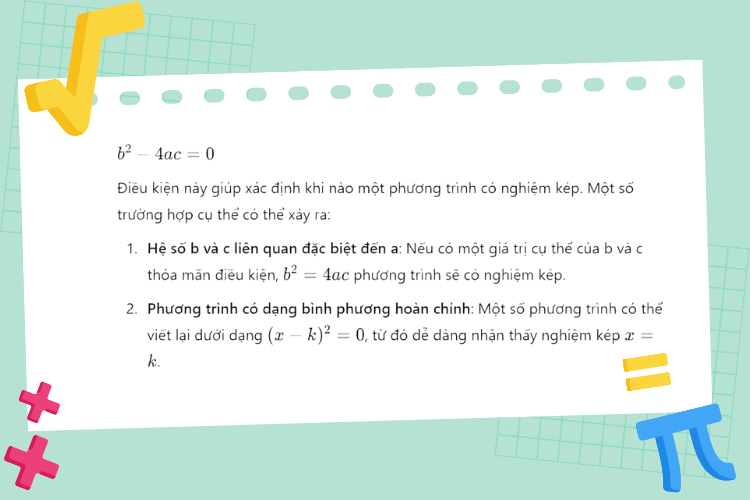nghiệm kép là gì 2